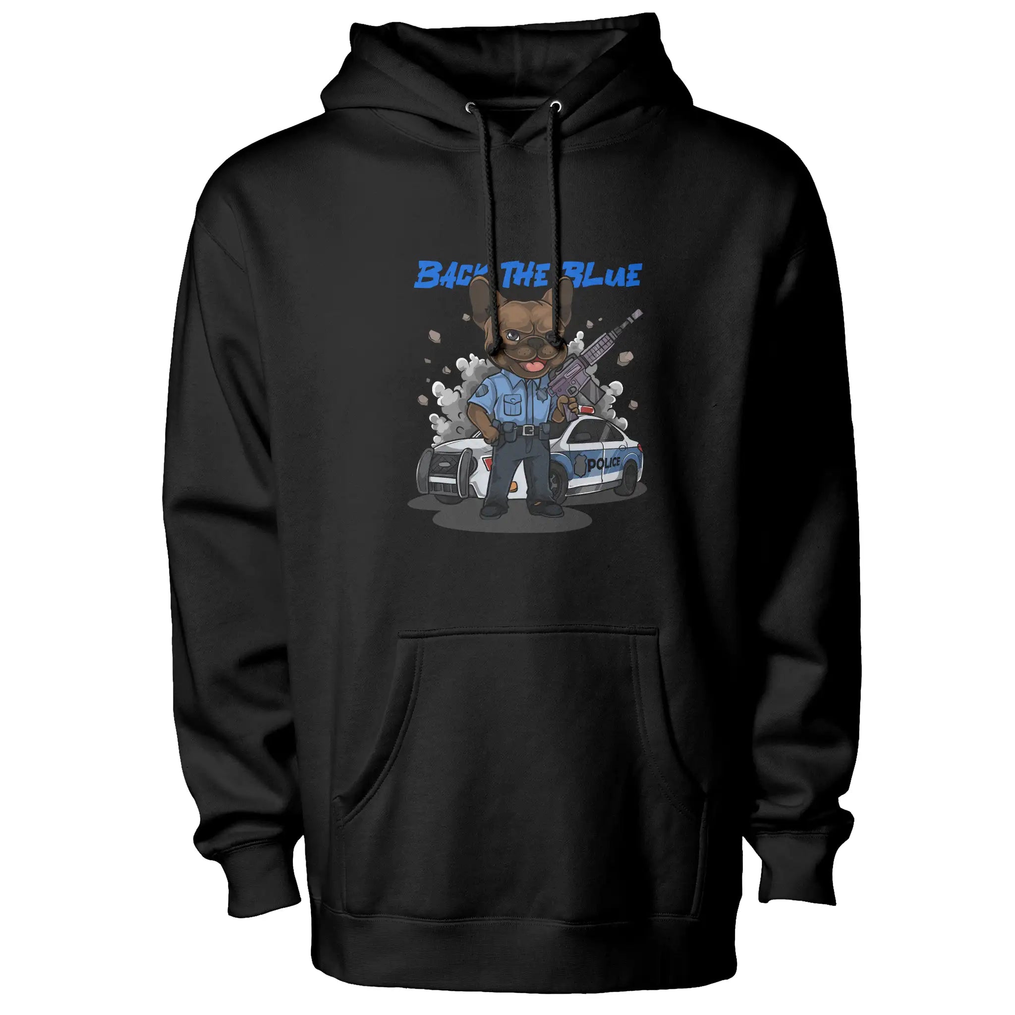 Policeman Frenchie Fleece Pullover Hoodie