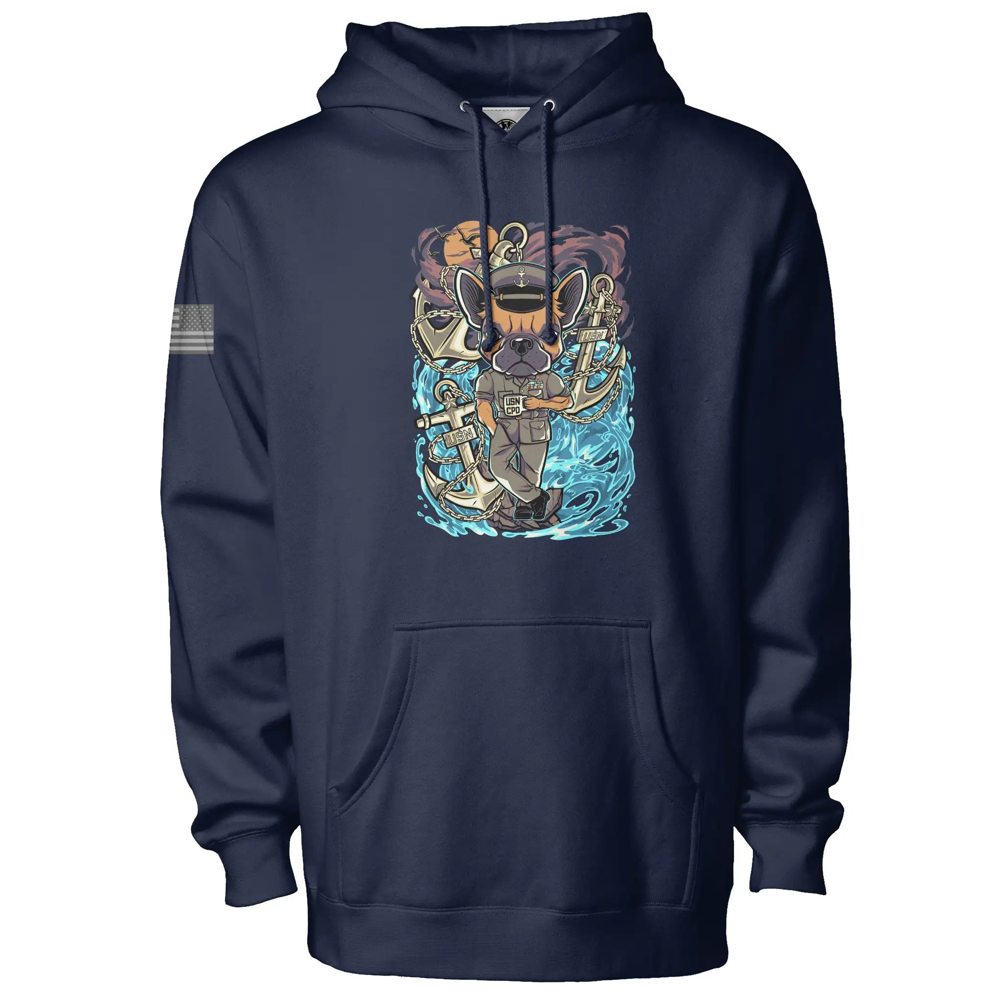 Manny's Navy Chief Fleece Pullover Hoodie